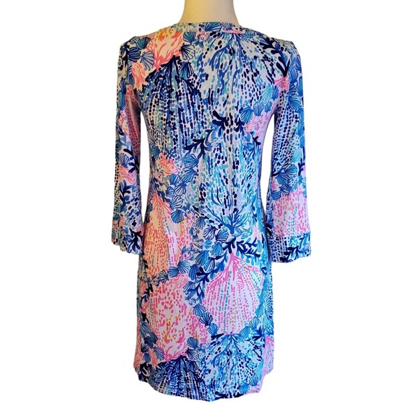 SOLD Lilly Pulitzer Beverlynn Dress Women Small Runs Big UPF 50 Sway With Me 3/4 - Picture 3 of 11